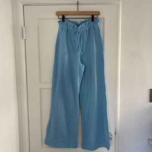 La Porte Blue Wide Leg Sweatpants